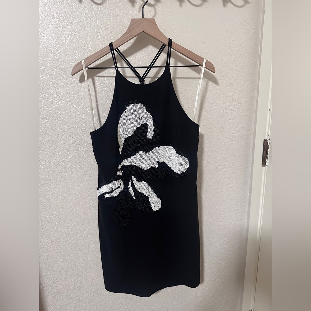 NWOT Halston Heritage Black and White Dress